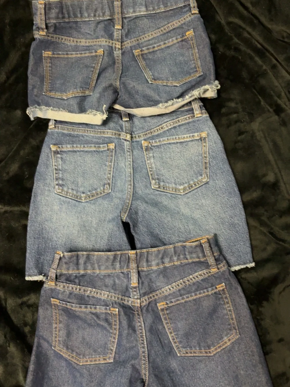 Classic Blue Denim KIDS Shorts - Casual Summer Staple. WILL BE WASHED.